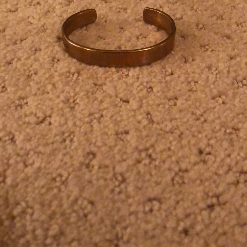 Gold metal bracelet